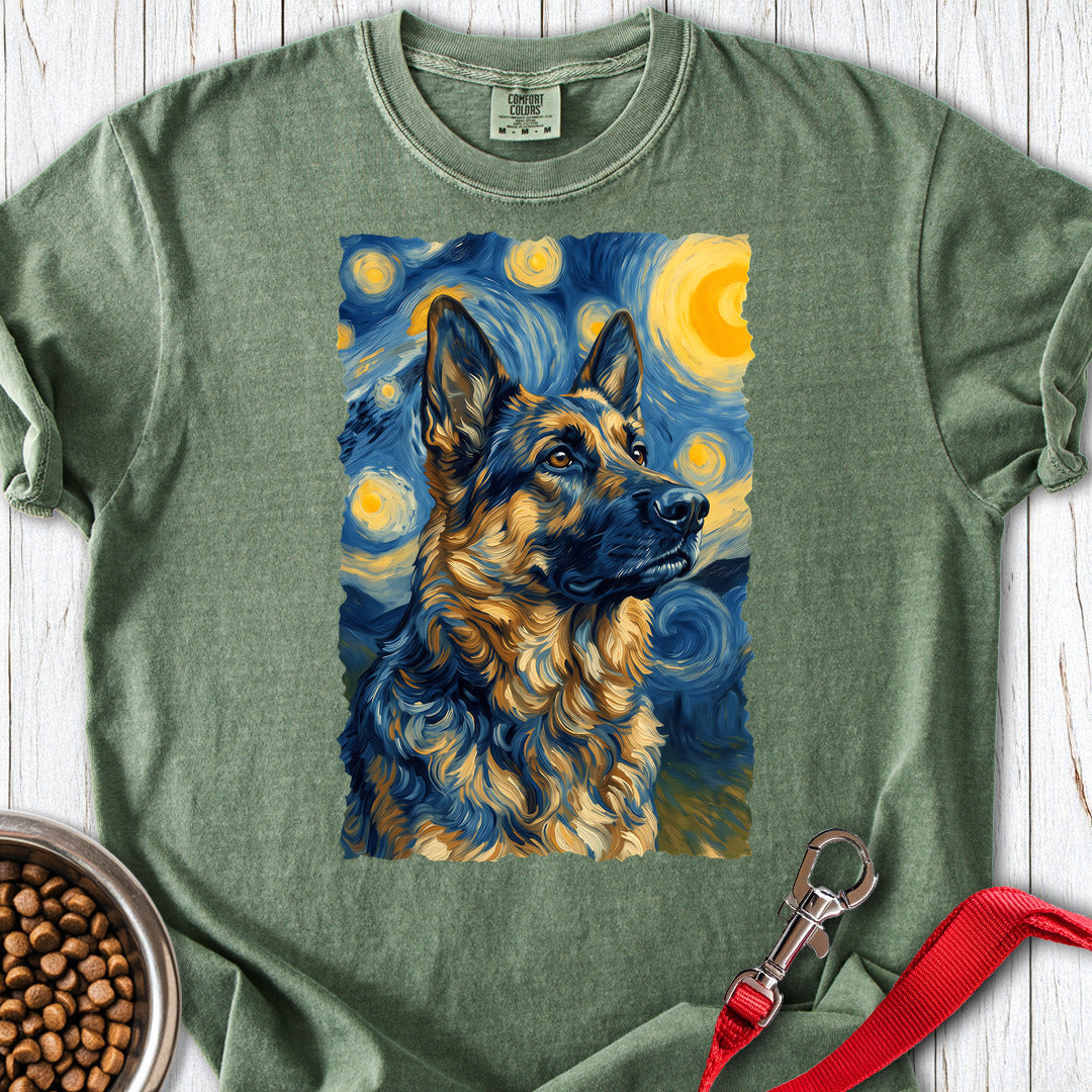 Belgian Tervuren Van Gogh Premium Tee — Moss