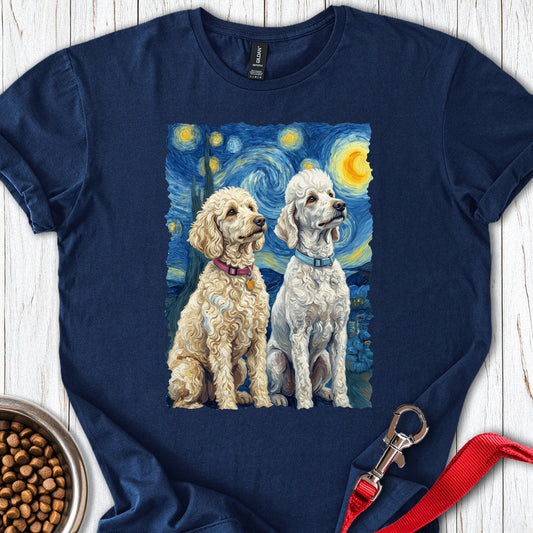 Bernadoodle and Golden Doodle Van Gogh Navy