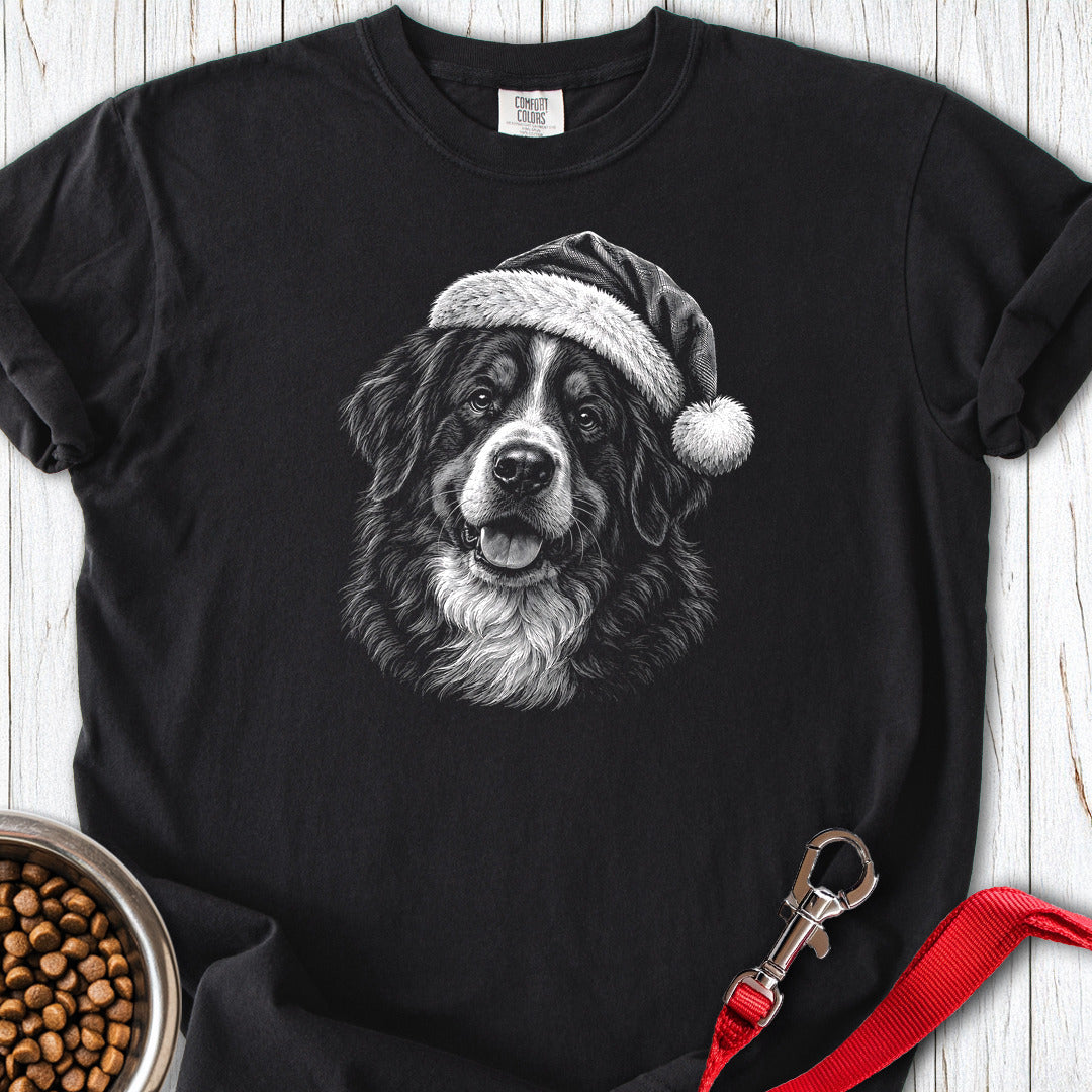 Bernese Mountain Dog Christmas Premium Tee Black