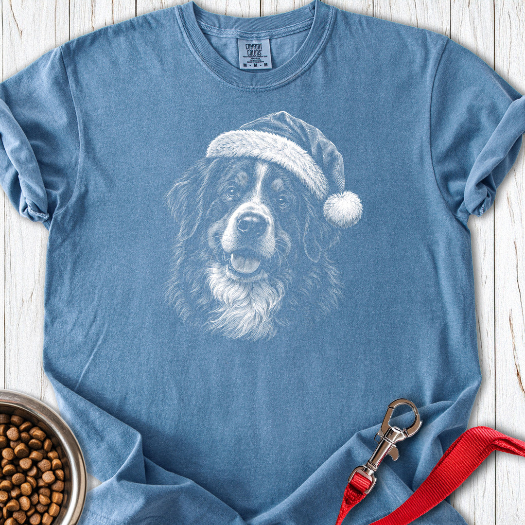 Bernese Mountain Dog Christmas Premium Tee Blue Jean