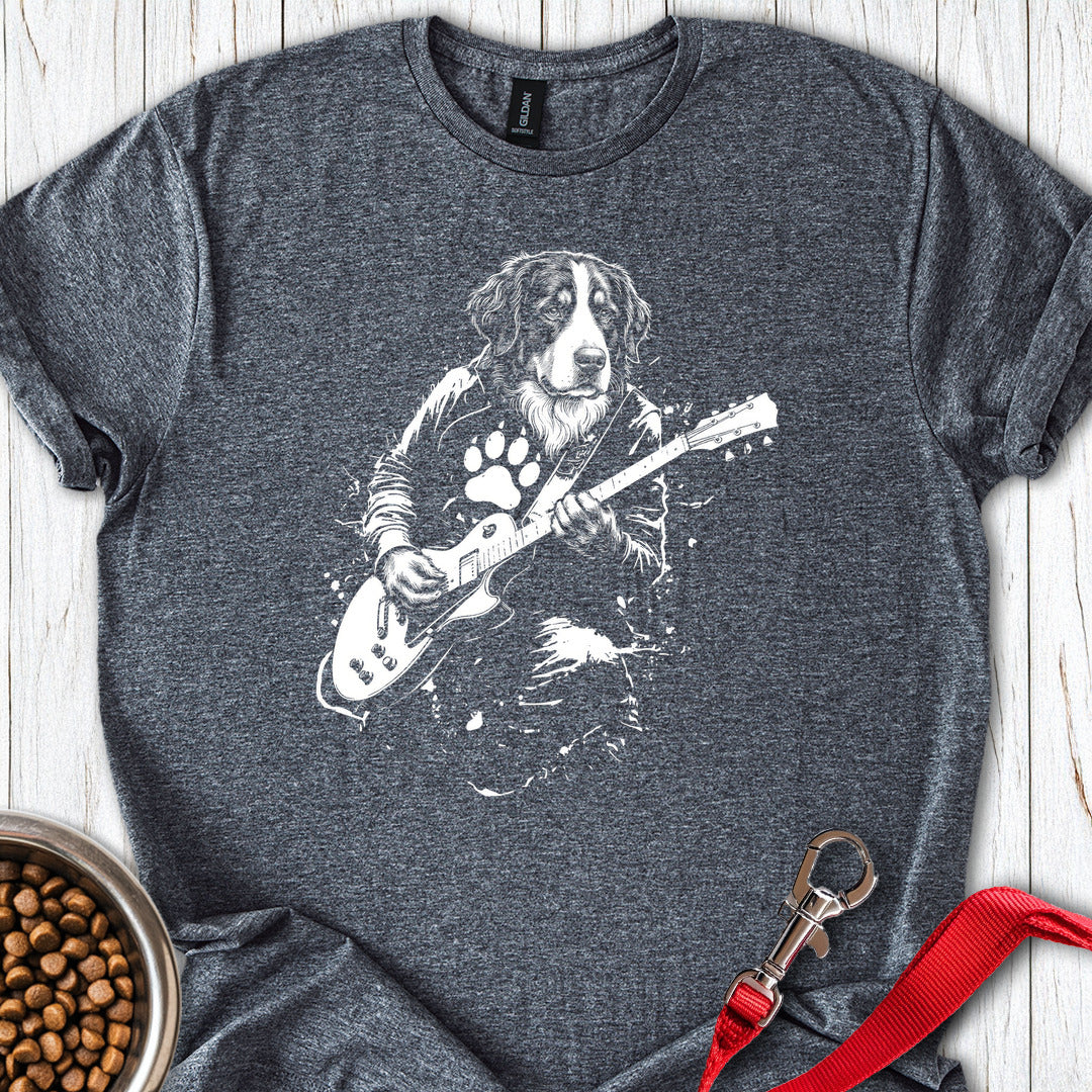 Bernese Mountain Dog Guitar Dark Heather