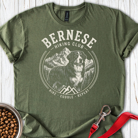 Bernese Mountain Dog Hiking Club Military Green