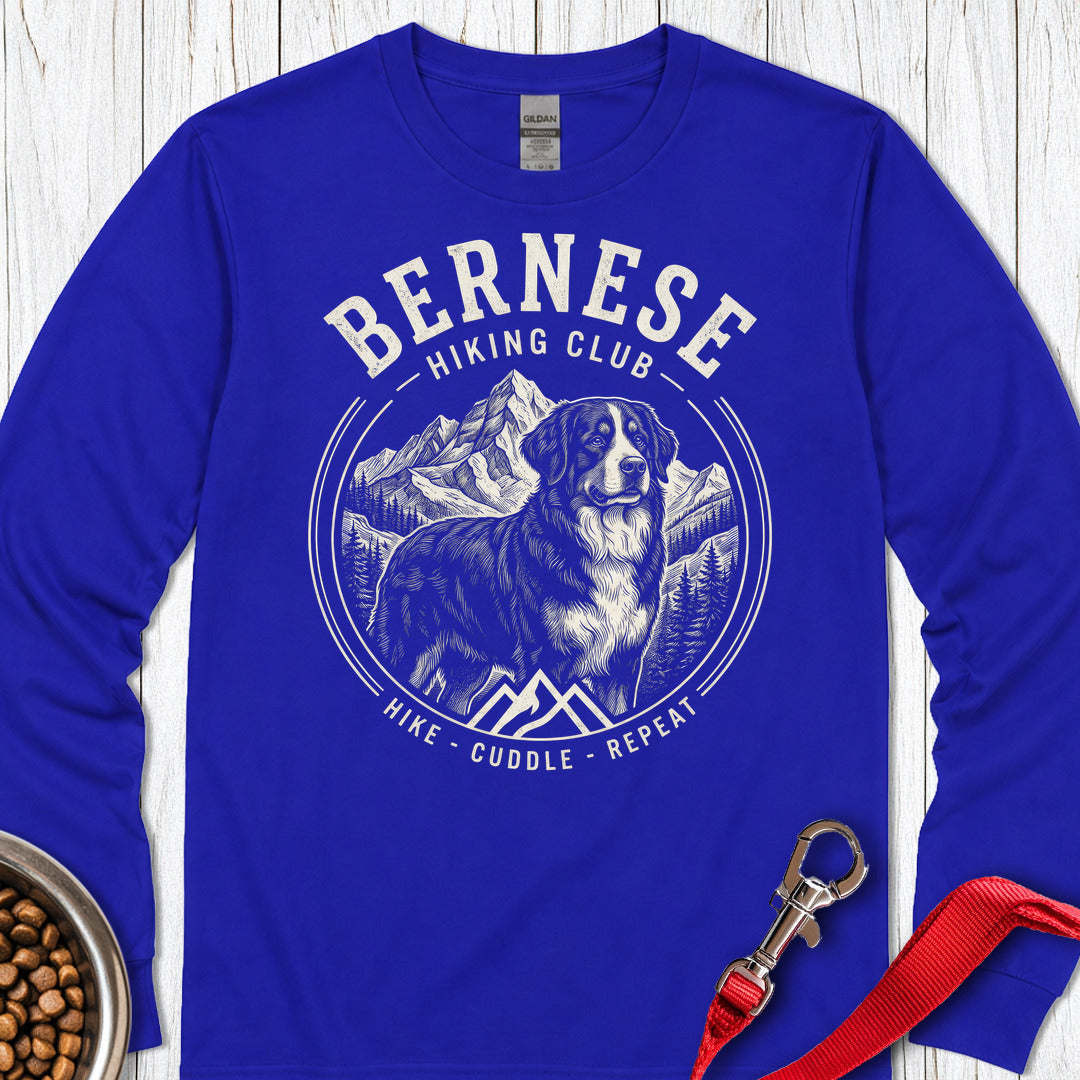 Bernese Mountain Dog Hiking Club Long Sleeve — Royal