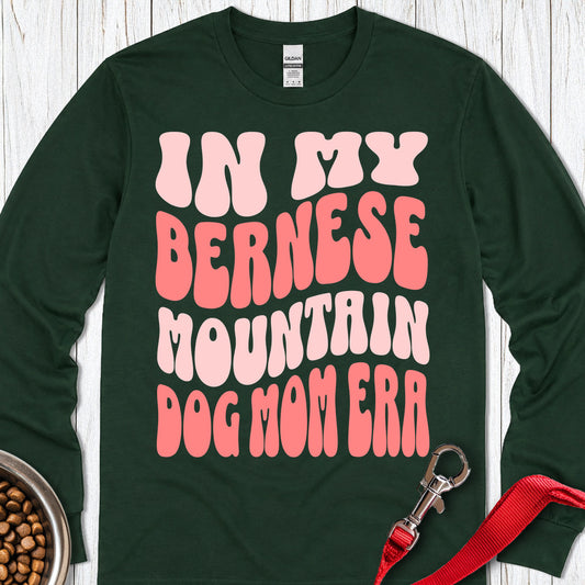 Bernese Mountain Dog Mom Long Sleeve — Forest Green