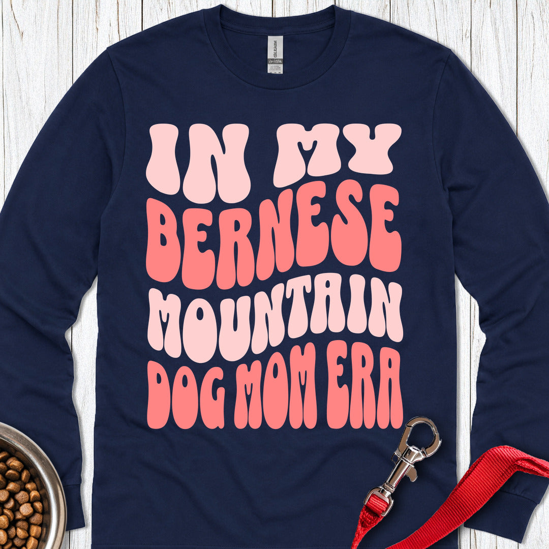 Bernese Mountain Dog Mom Long Sleeve — Navy