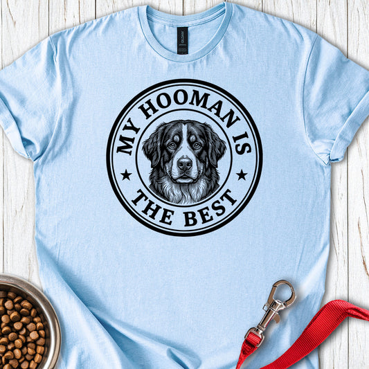 Bernese Mountain Dog My Hooman Light Blue