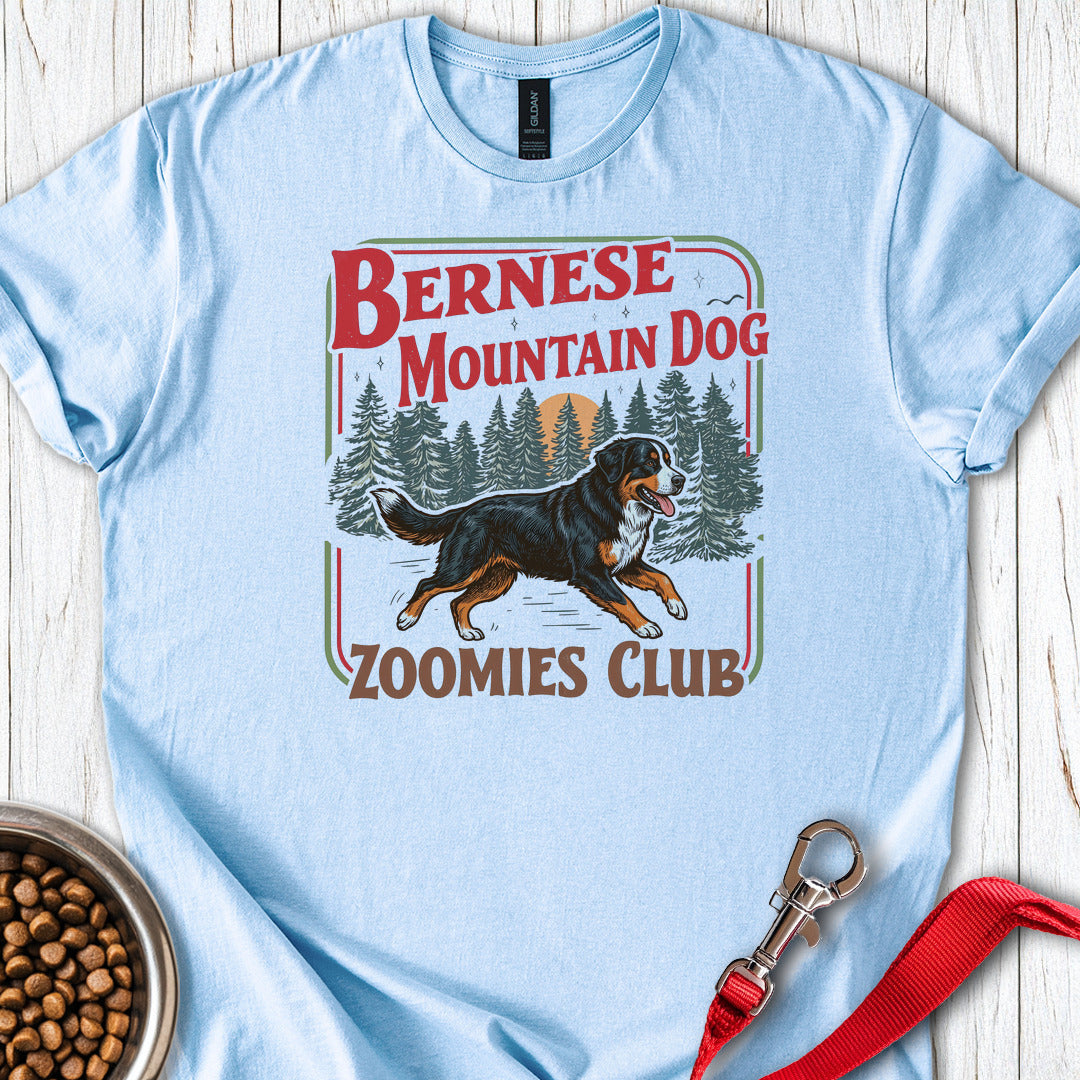 Bernese Mountain Dog Zoomies Light Blue
