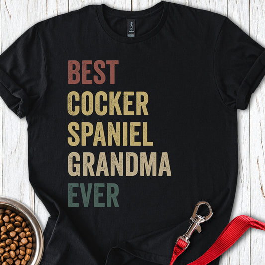 Best Cocker Spaniel Grandma Black
