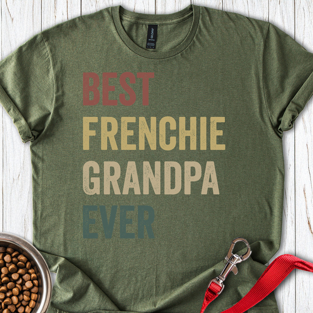 Best Frenchie Grandpa Military Green