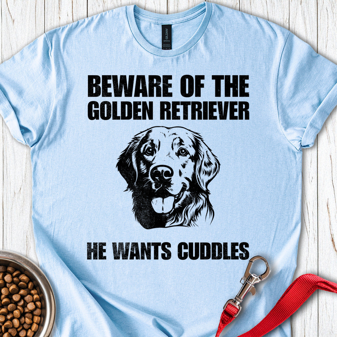 Beware of the Golden Retriever Light Blue