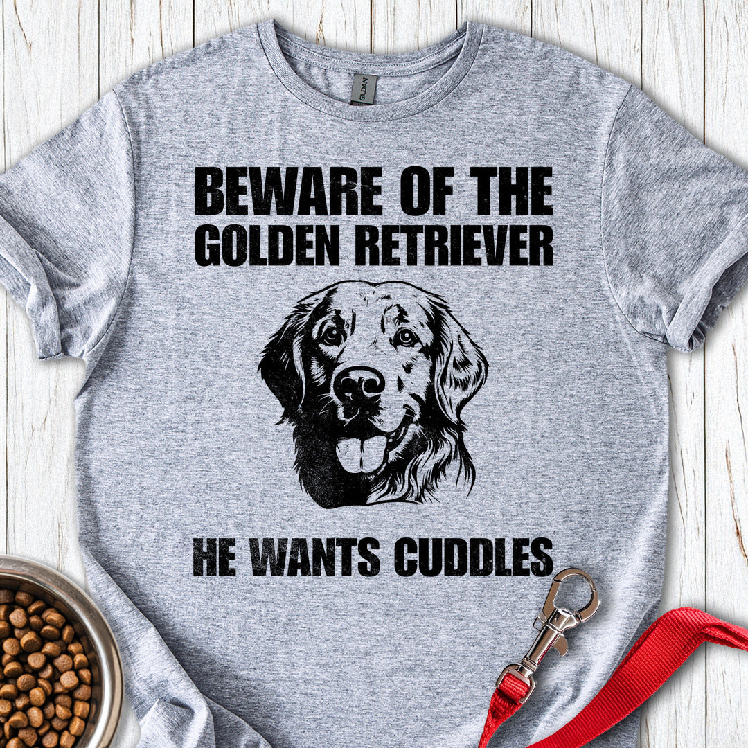 Beware of the Golden Retriever Sport Grey