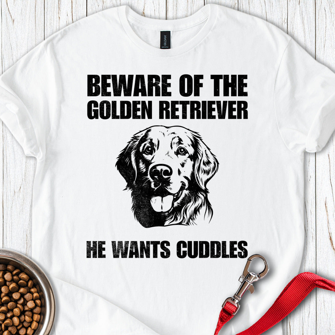 Beware of the Golden Retriever White