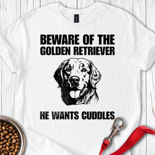 Beware of the Golden Retriever White