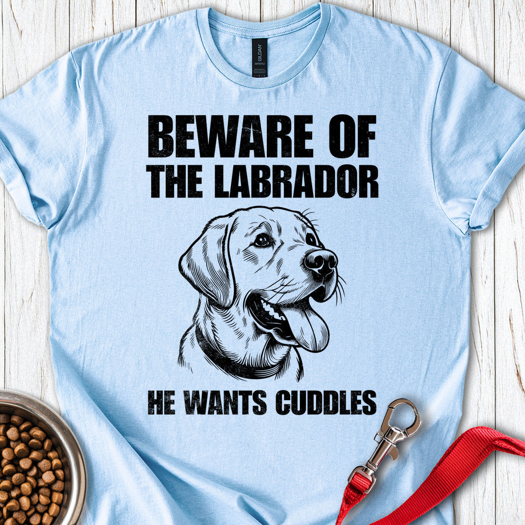 Beware of the Labrador Light Blue