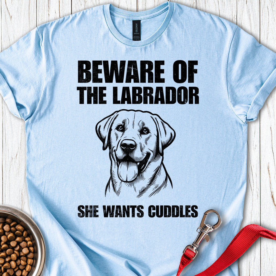 Beware of the Labrador Light Blue