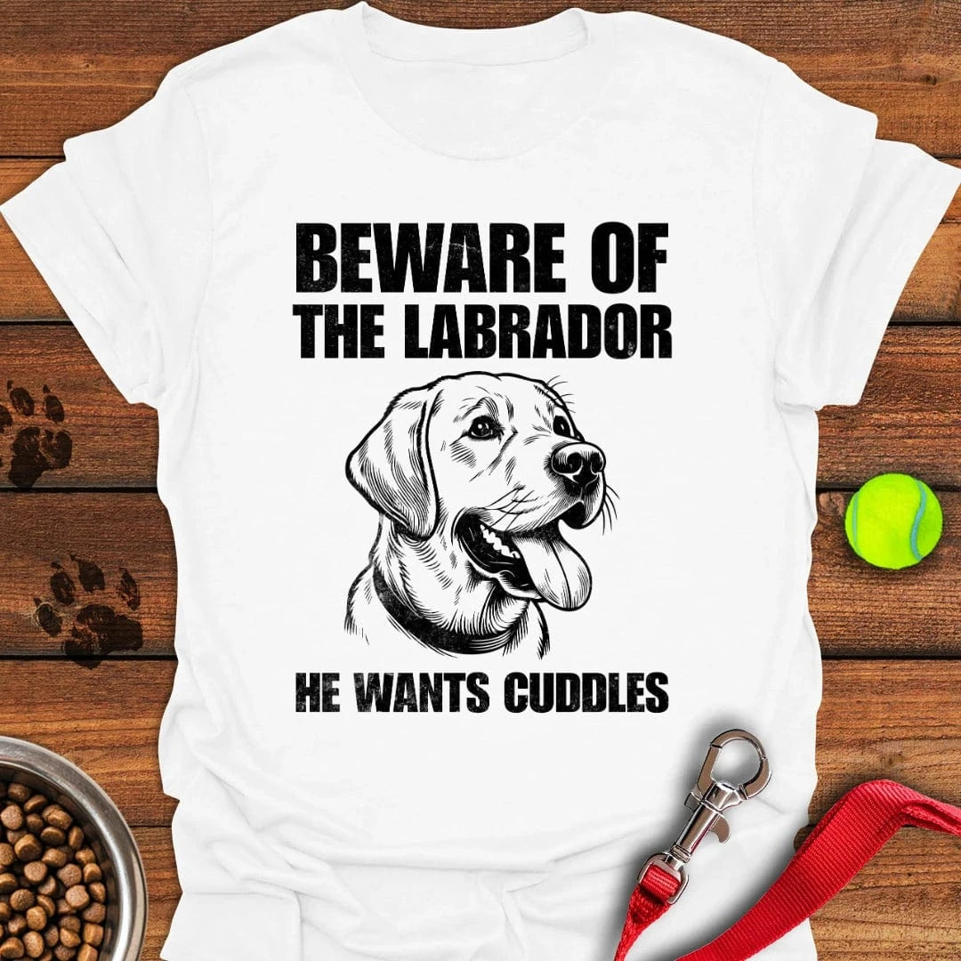 Beware of the Labrador T-Shirt White