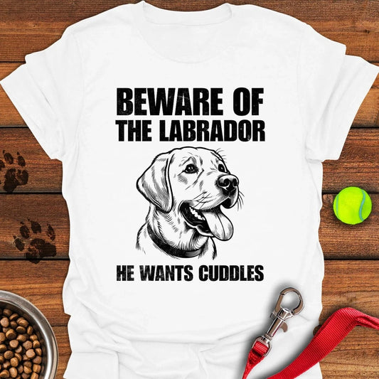 Beware of the Labrador T-Shirt White