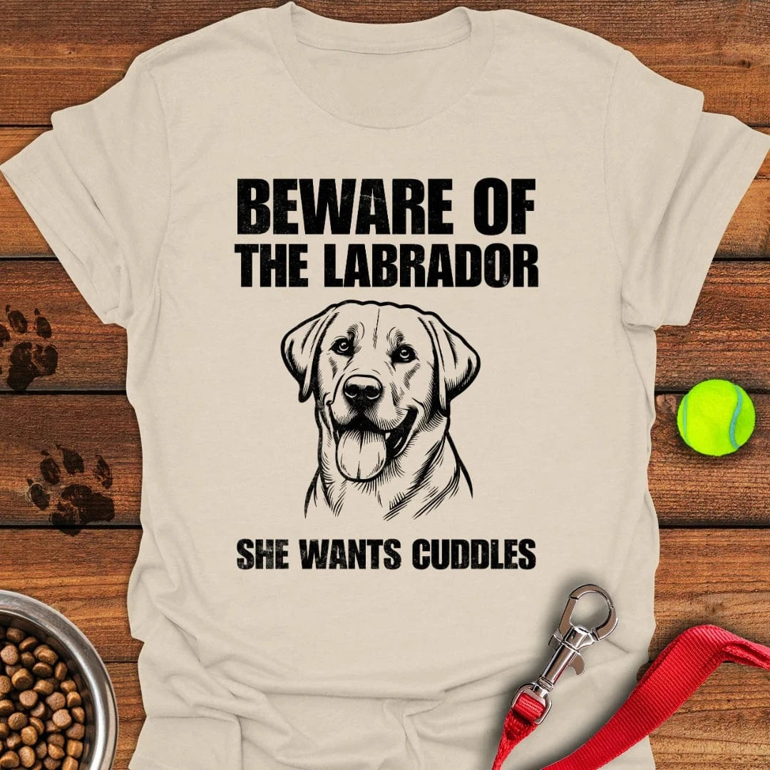 Beware of the Labrador T-Shirt Natural