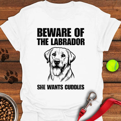Beware of the Labrador T-Shirt White