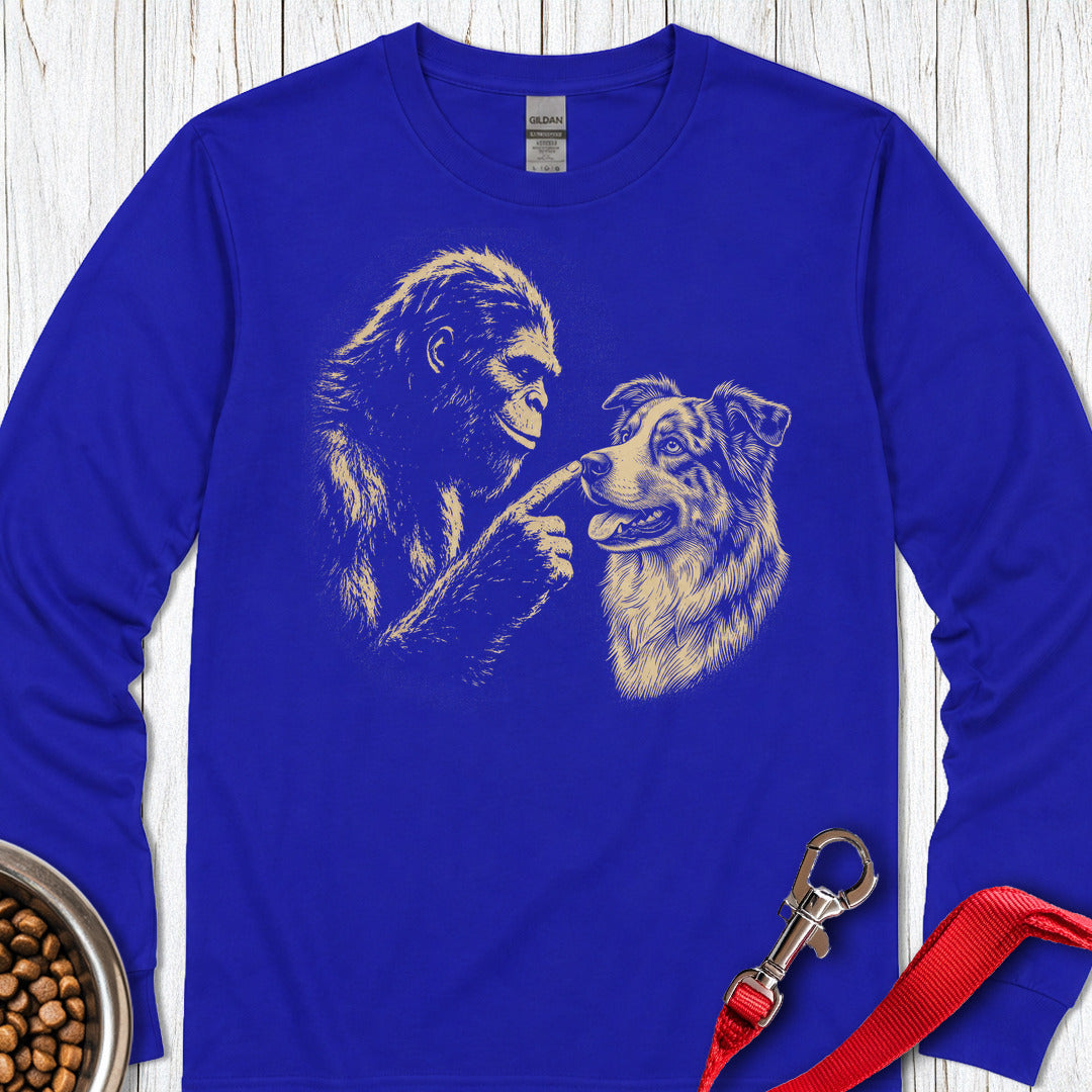 Bigfoot Boops Australian Shepherd Long Sleeve — Royal