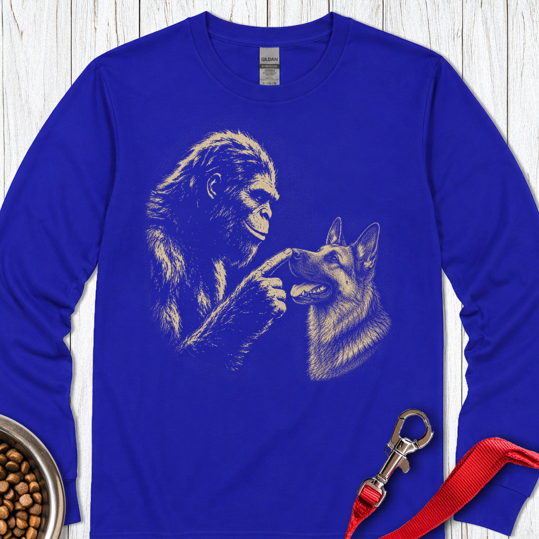 Bigfoot German Shepherd Boop Long Sleeve — Royal