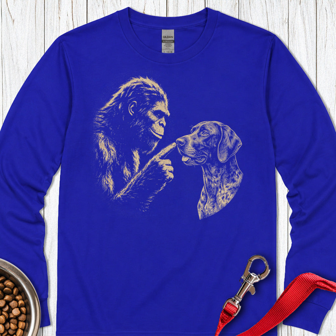 Bigfoot German Shorthaired Pointer Long Sleeve — Royal