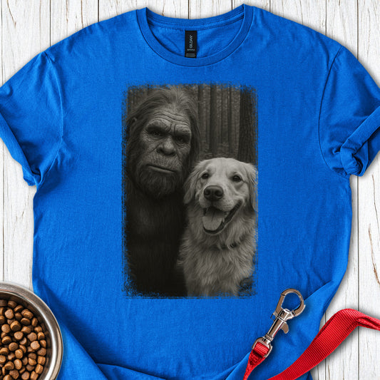 Bigfoot & Golden Retriever Selfie Royal