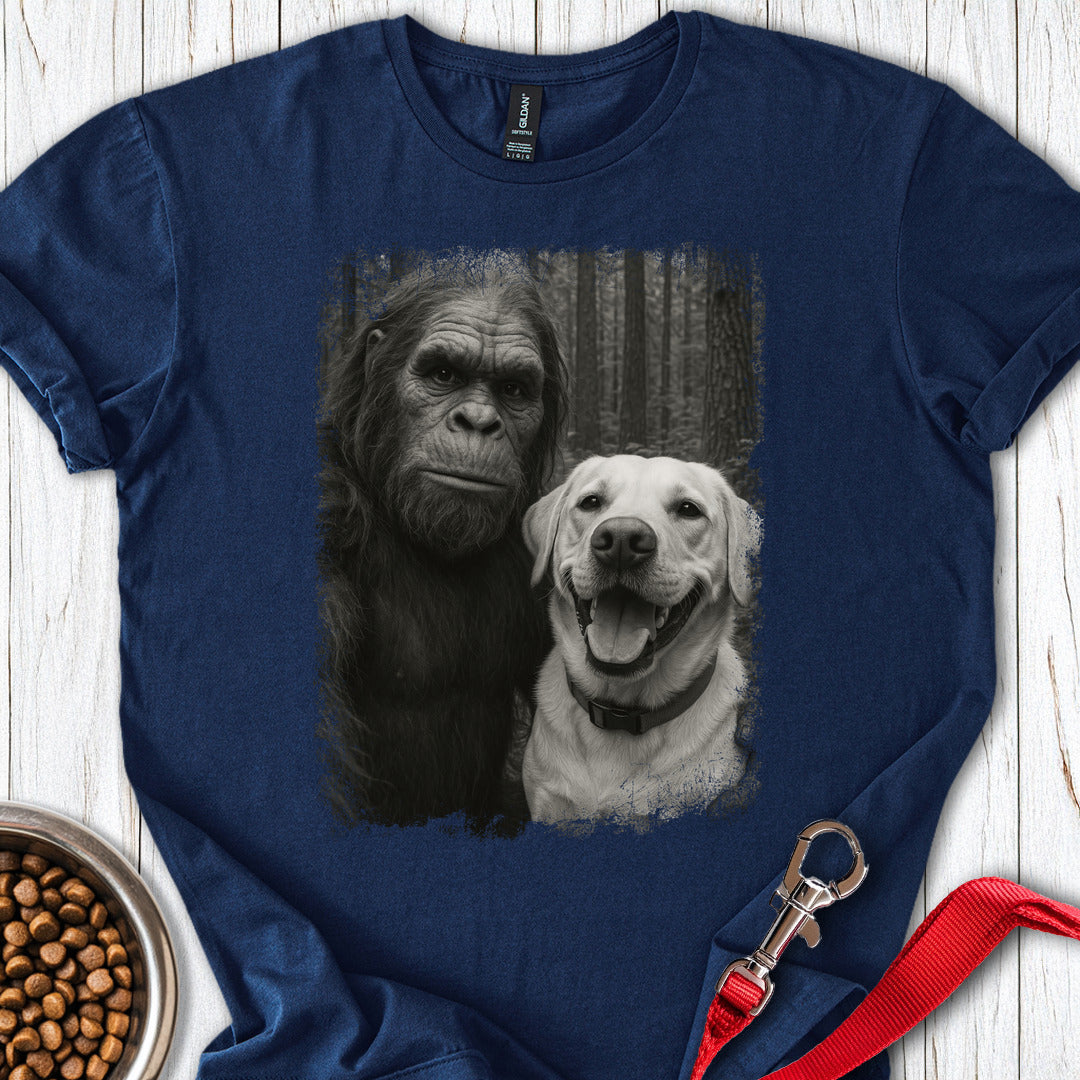 Bigfoot & Labrador Selfie Navy