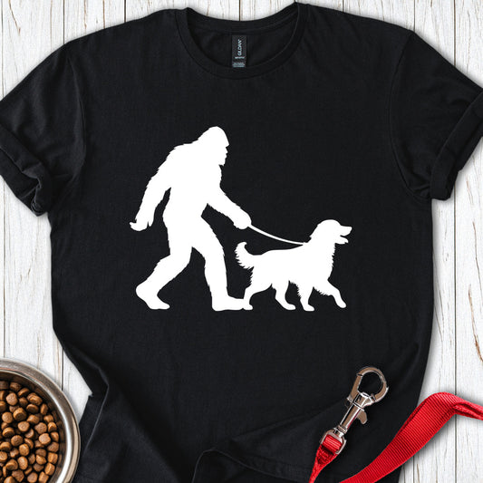 Bigfoot Walking Golden Retriever Black