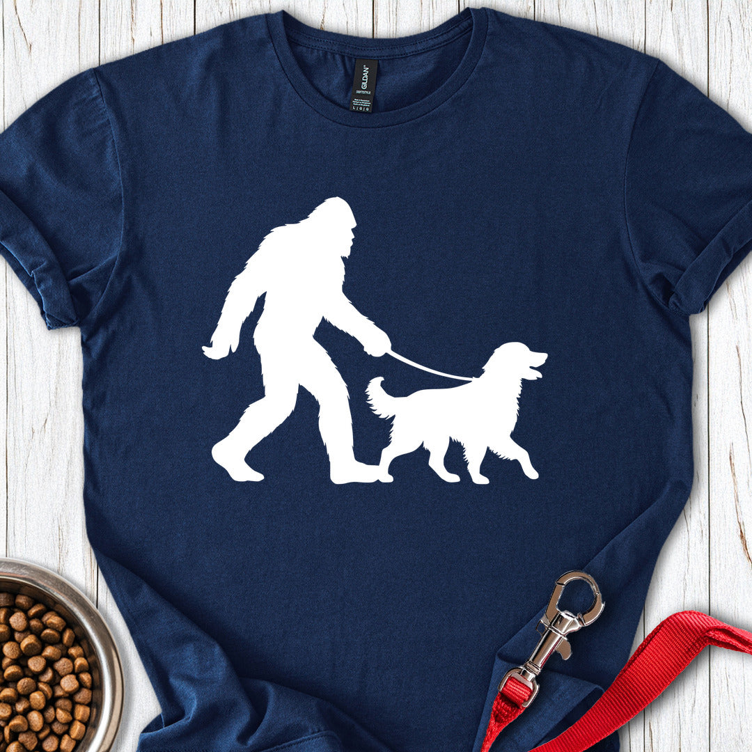 Bigfoot Walking Golden Retriever Navy