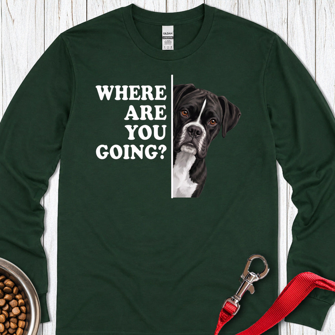 Black Boxer Alert Long Sleeve Forest Green