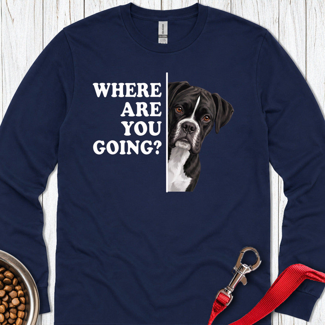 Black Boxer Alert Long Sleeve Navy