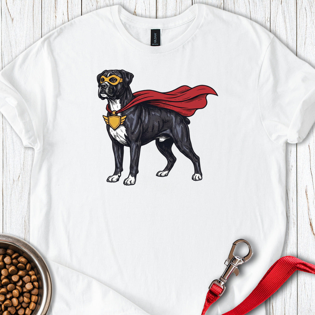 Black Boxer Superhero — White