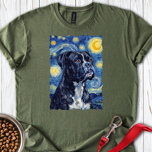 Black Boxer Van Gogh — Military Green