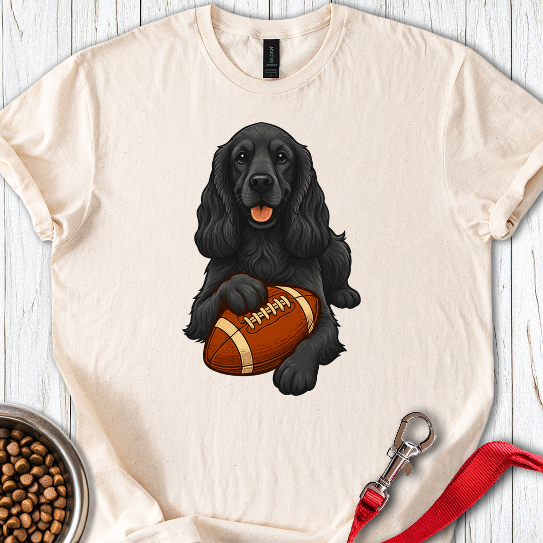 Black Cocker Spaniel Football Natural