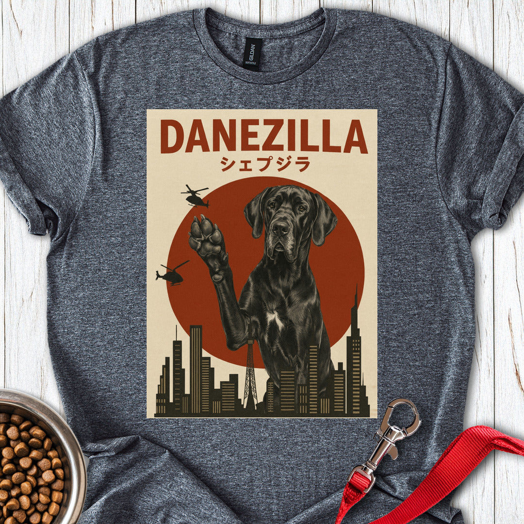 Black Danezilla Great Dane Dark Heather