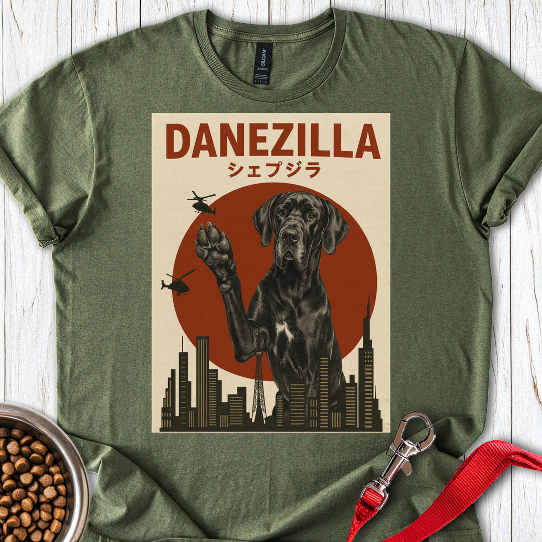 Black Danezilla Great Dane Military Green