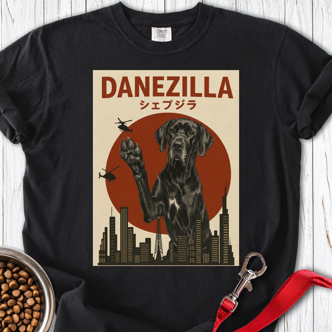 Black Danezilla Great Dane Premium Tee — Black