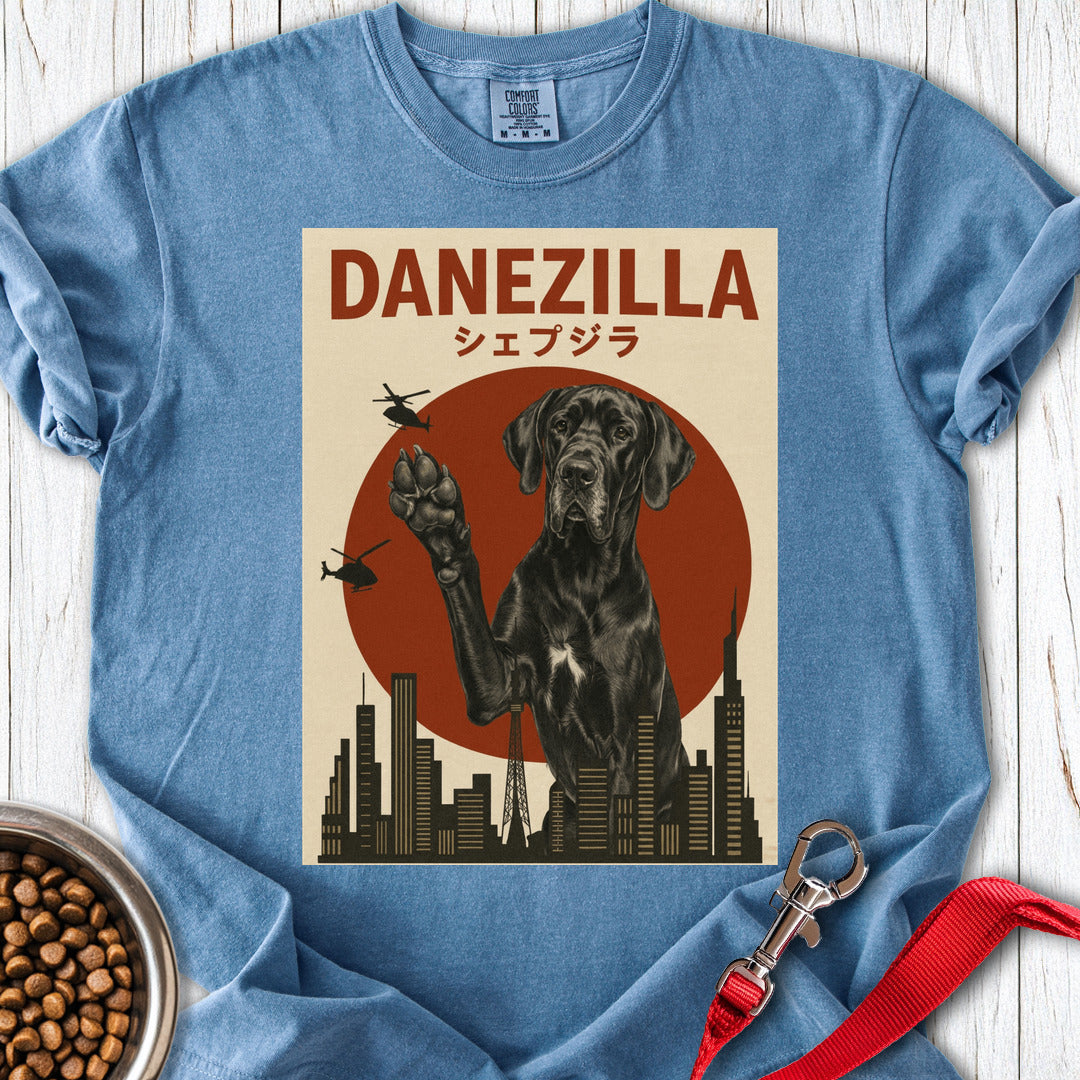 Black Danezilla Great Dane Premium Tee — Blue Jean