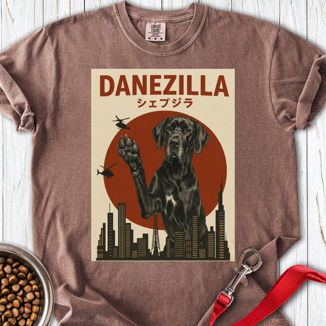 Black Danezilla Great Dane Premium Tee — Espresso