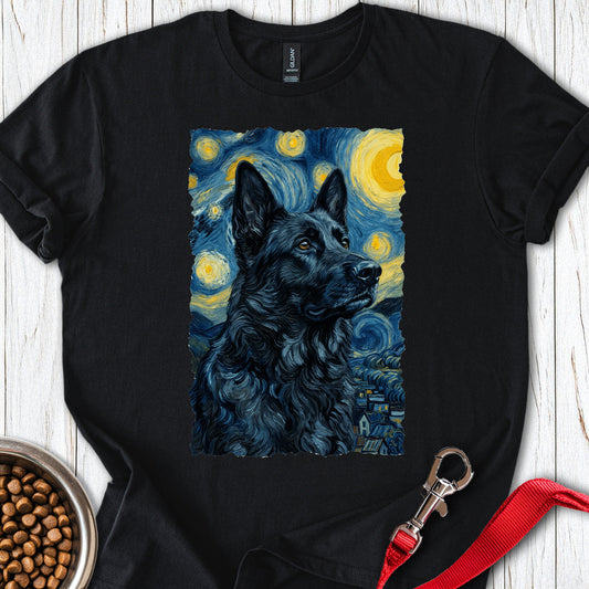 Black German Shepherd Van Gogh Black