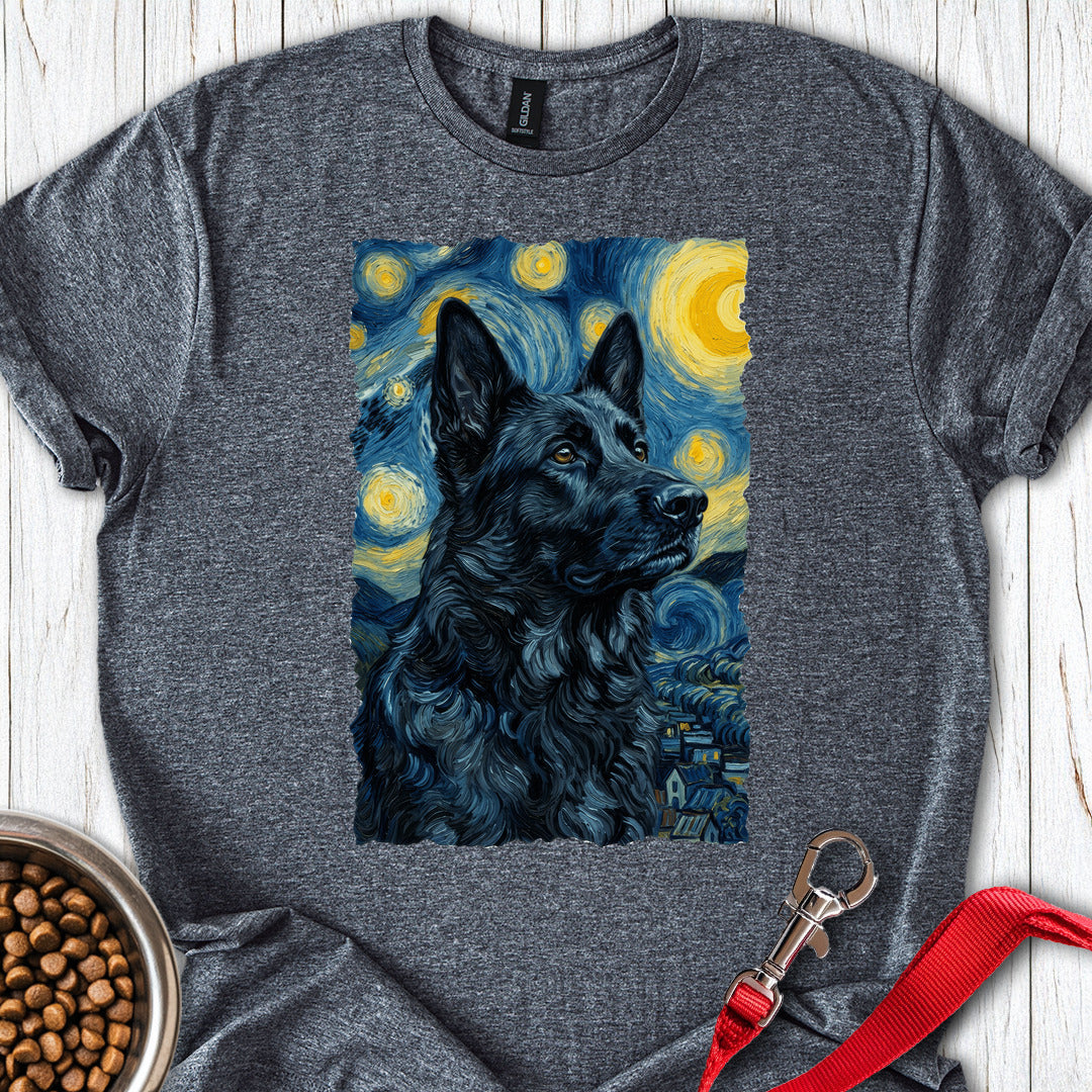 Black German Shepherd Van Gogh Dark Heather