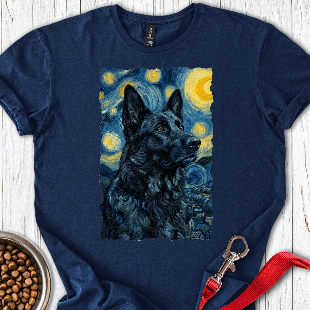 Black German Shepherd Van Gogh Navy