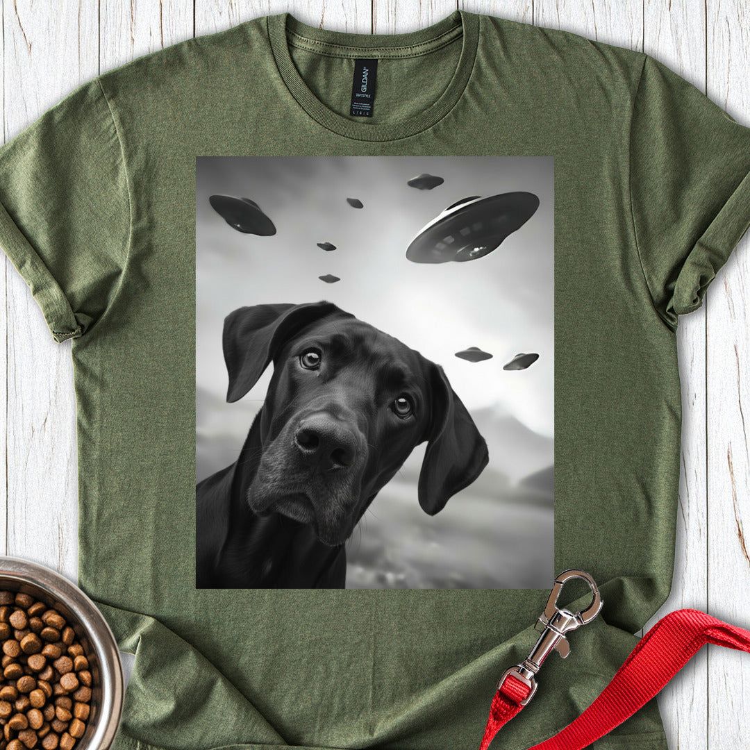 Black Great Dane UFO Military Green