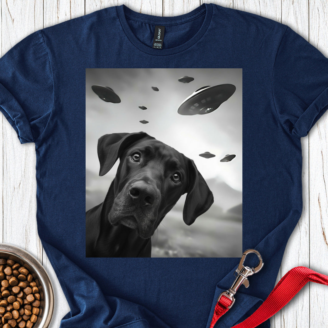 Black Great Dane UFO Navy