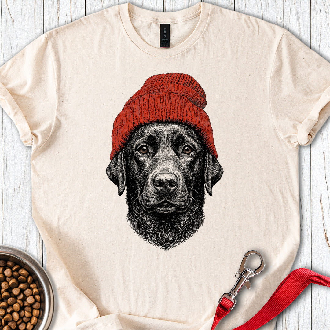 Black Lab Beanie Natural