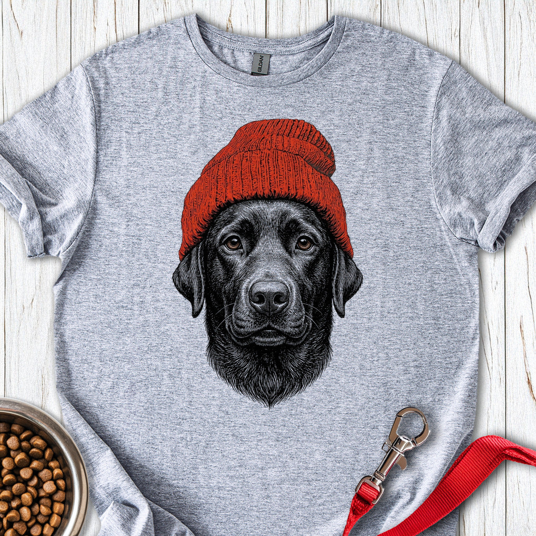 Black Lab Beanie Sport Grey