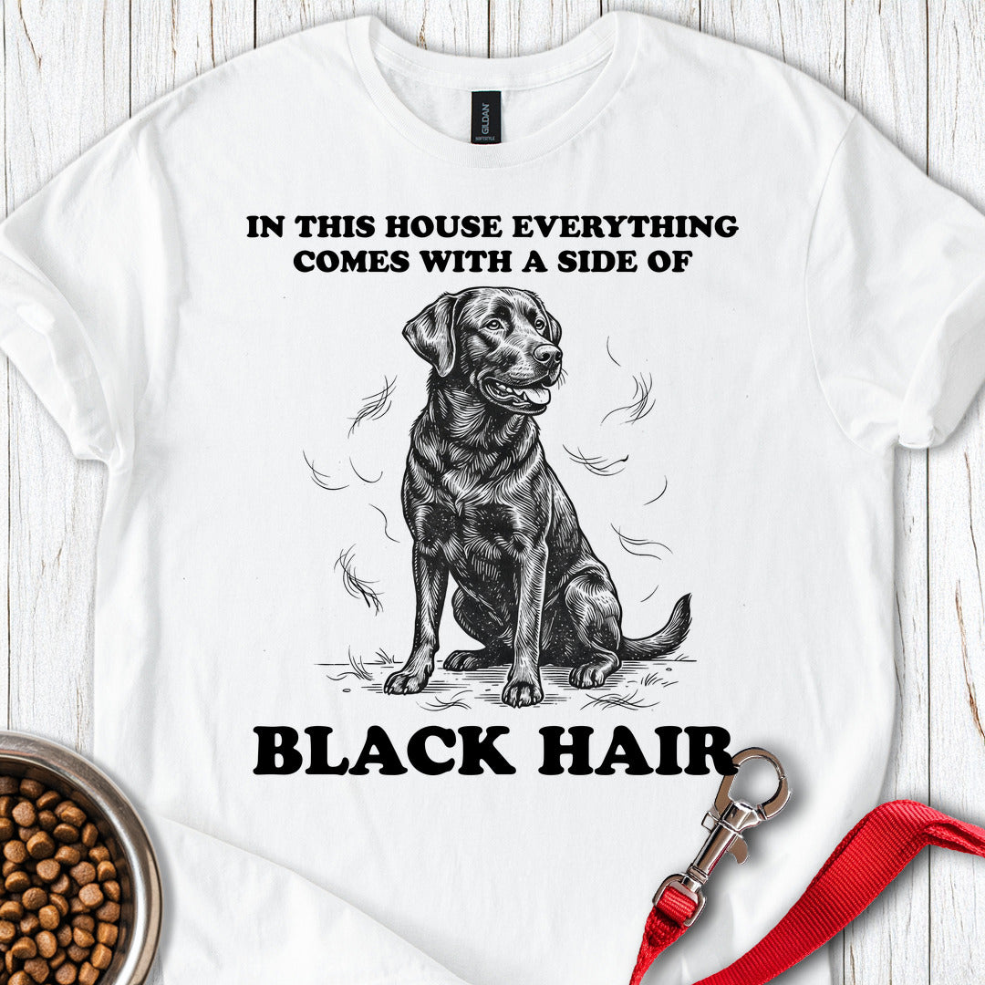 Black Lab Hair White