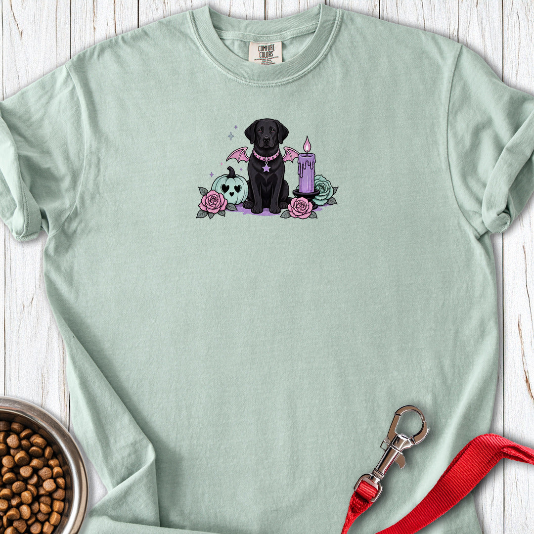 Black Lab Halloween Pastel Goth Premium Tee (Small Print) — Bay