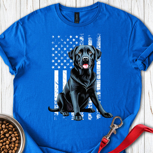 Black Lab USA Flag Royal